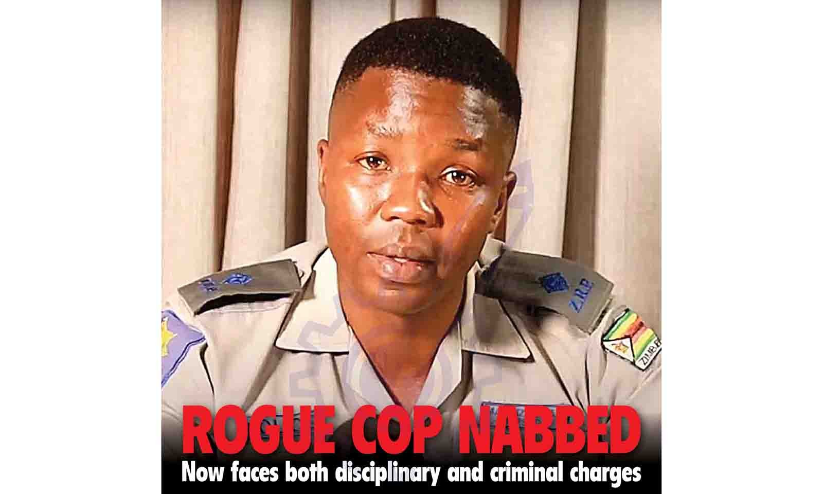 Rogue cop nabbed over social media videos and statements