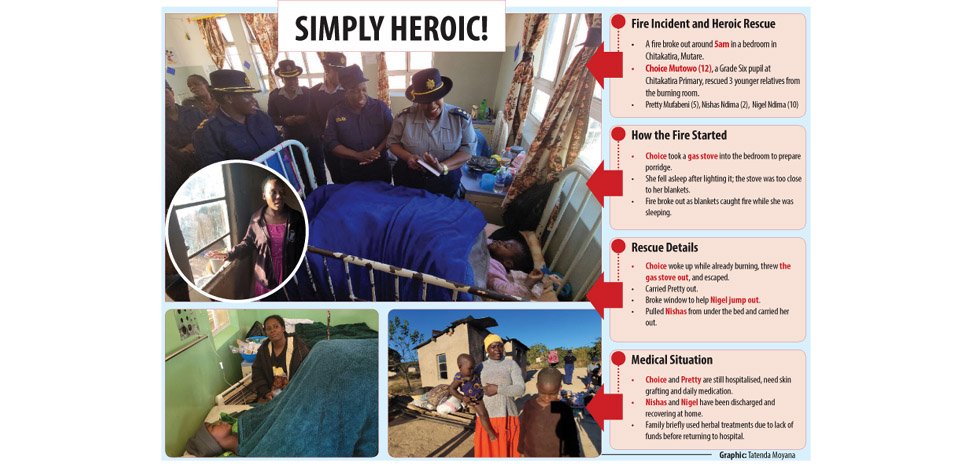 Girl 12 rescues 3 minors from burning house
