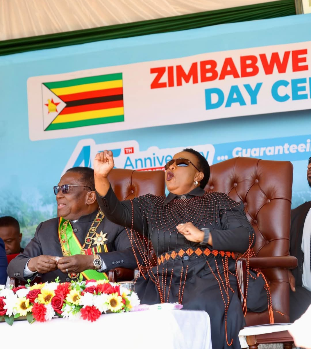 Auxillia Mnangagwa At Defence Forces Day Celebrations Expressing Everything Is Under Control While I
