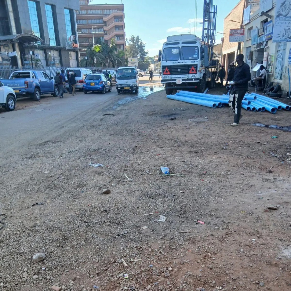 Borehole Drilling In Harare CBD Video ZimEye