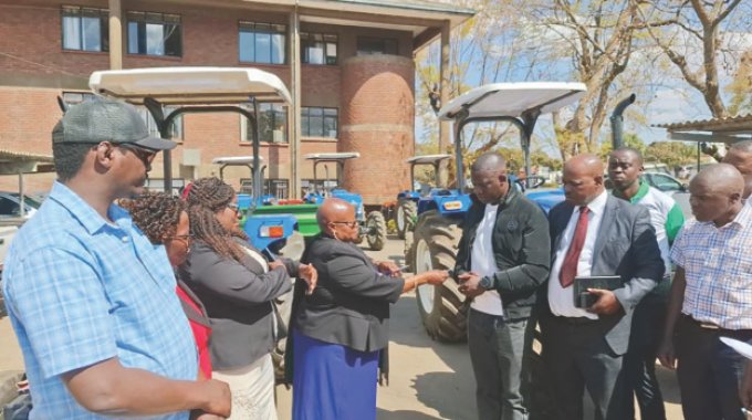 Mash West youths receive farming implements