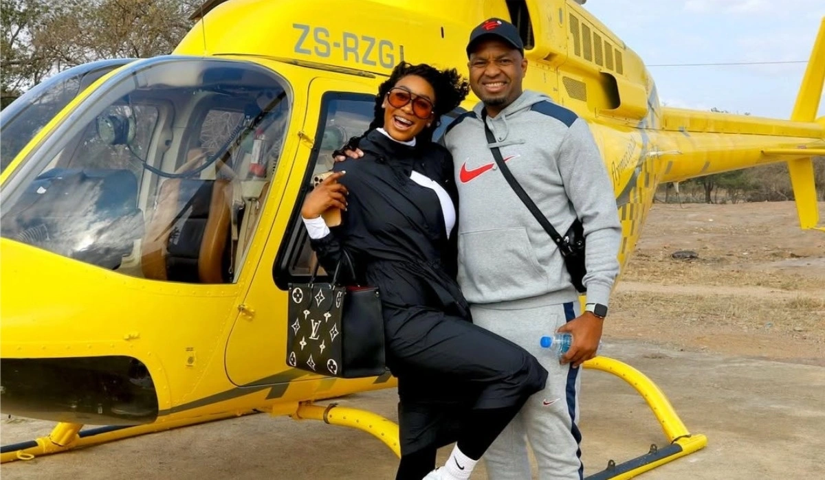 Kaizer Chiefs Legend Itumeleng Khune and Wife Sphelele Serve Couple Goals on Vacation in Zimbabwe