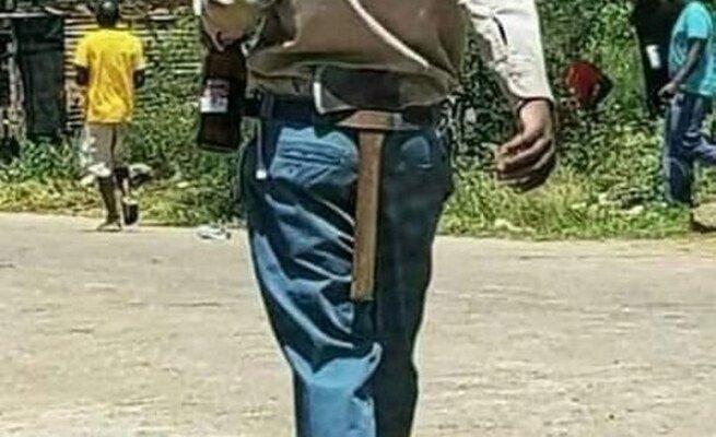 A drunk man from Bulawayo who caused a scene during asocial soccer tournamentin Iminyela suburb afte