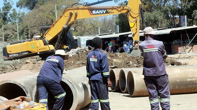 Lobengula Street roadworks in full swing
