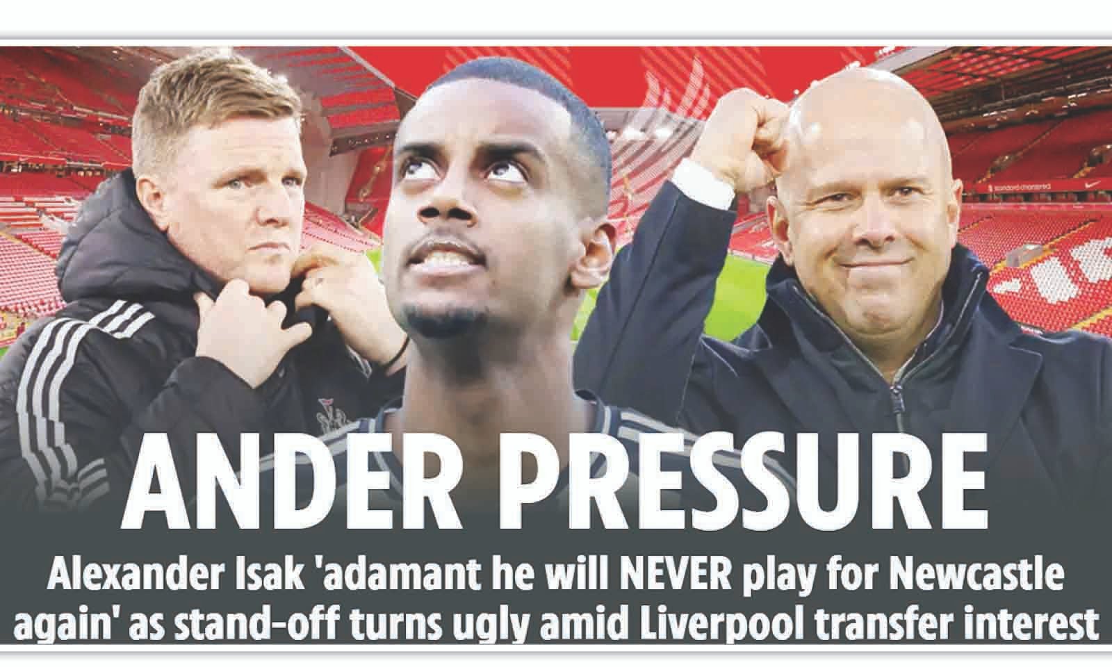 ALEXANDER ISAK insists his Newcastle career is over amid Liverpools intense interest