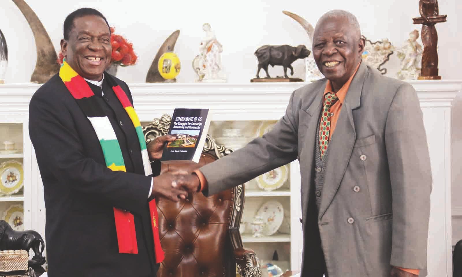 President receives book meets Dr Guti