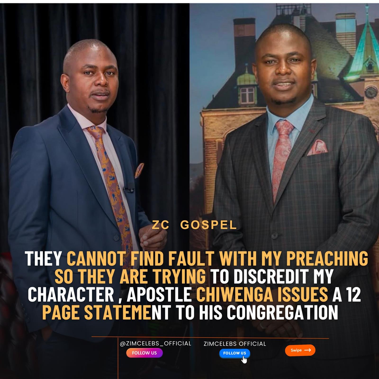 Apostle Chiwenga Responds to New Allegations Calls on Congregants to Unite