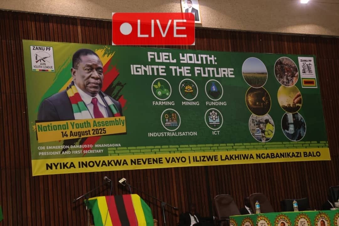 President Mnangagwa addresses Youth League National Assembly