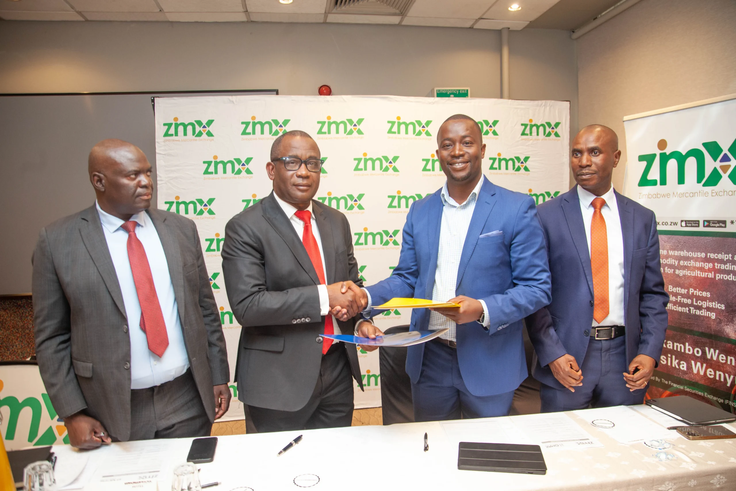 The Zimbabwe Mercantile Exchange ZMX and the Grain Millers Association of Zimbabwe GMAZ have signed