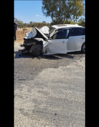 Bunjira survives car crash