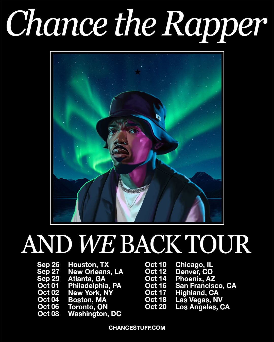 Chance the Rapper Announces And We Back Tour Supporting Star Line Album