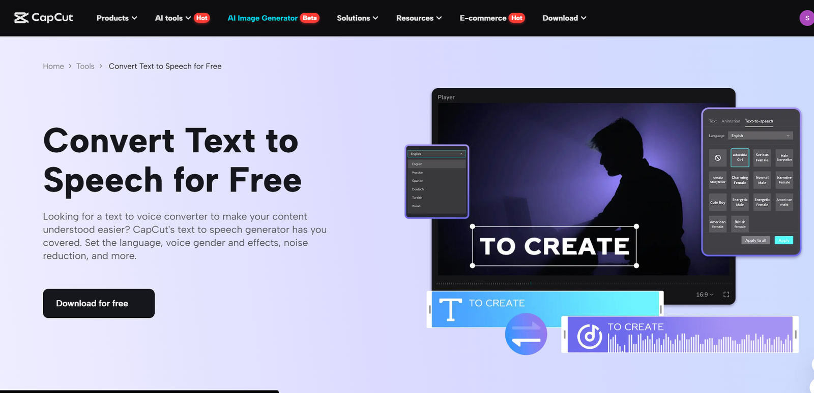 Narrate History Lessons with Text to Speech AI in CapCut Desktop Video Editor