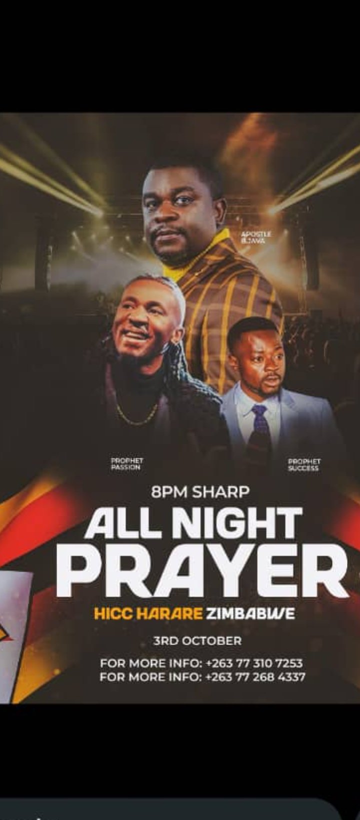 Siblings in Christ : Apostle Batsirai Java and Prophet Passion join hands for power-packed event,ropes in Prophet Success