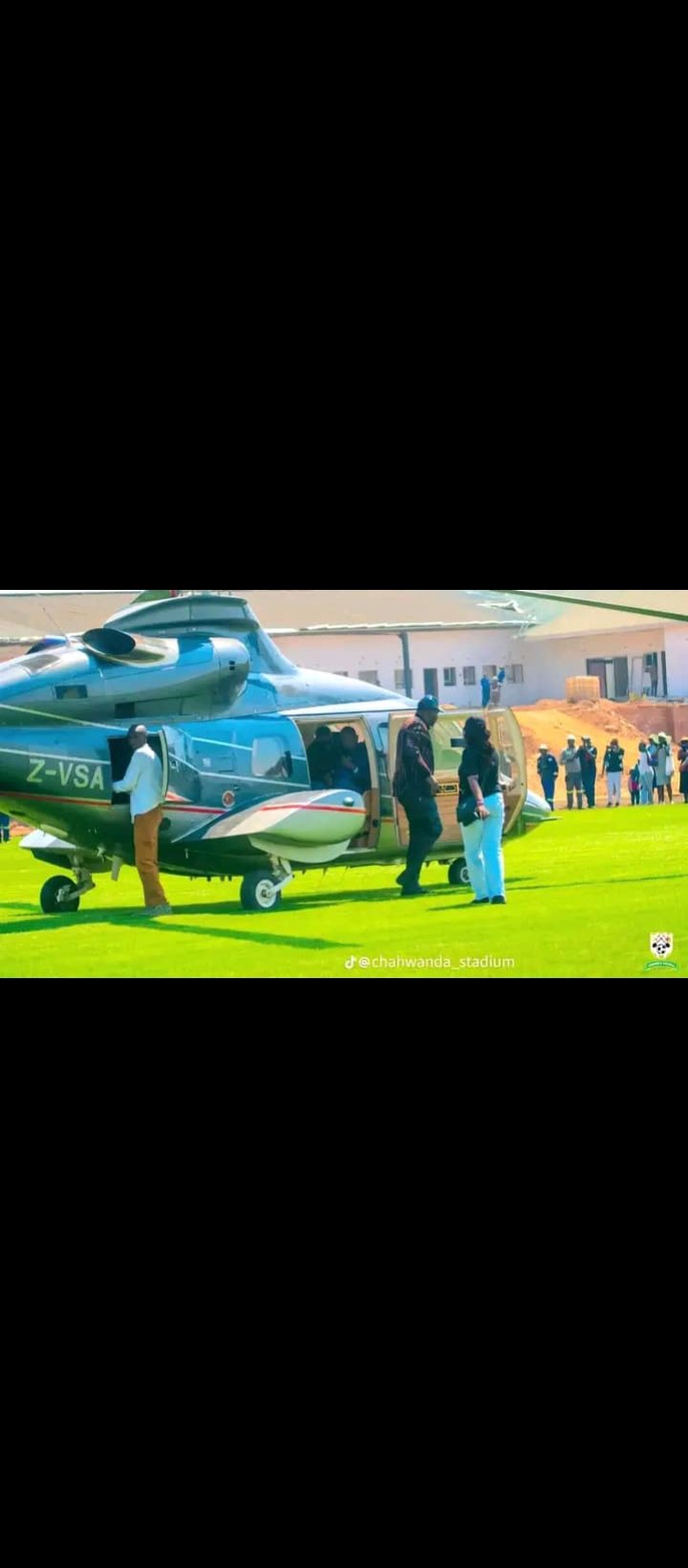 Prophet Magaya makes grand arrival at Chahwanda Stadium in chopper