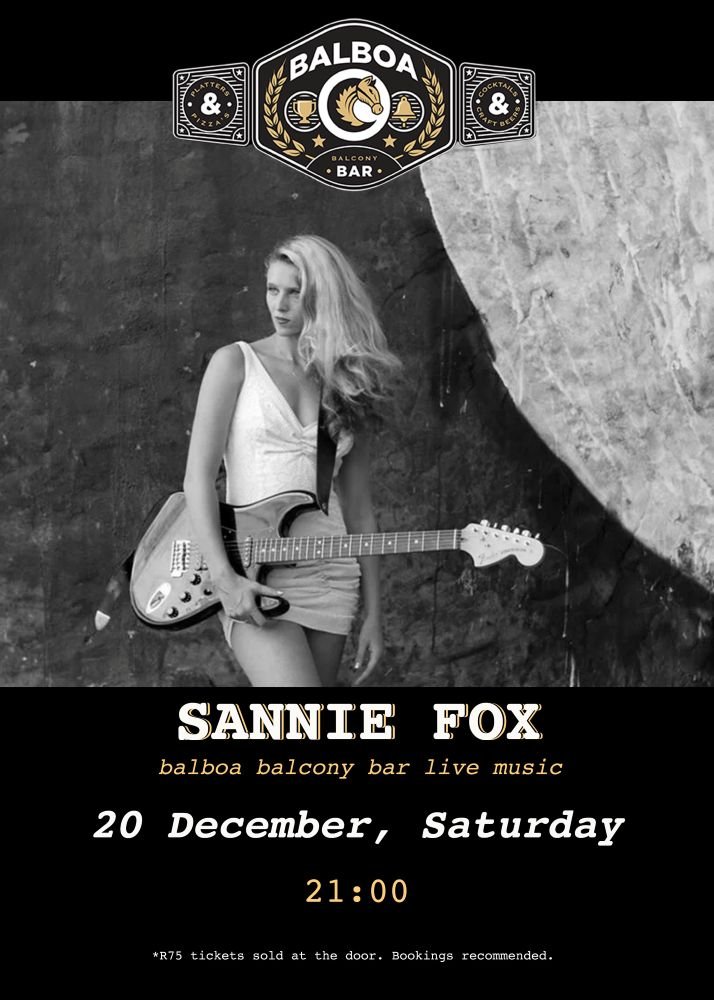 London’s Sannie Fox Announces Two Exclusive Cape Town Performances