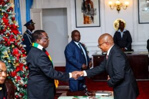 Mnangagwa swears in Kambamura as new Mines minister