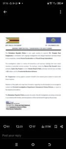 Fake police statement circulated to endanger Tungwarara, allies claim