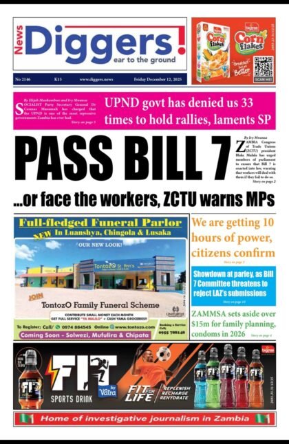 UPND govt has denied us 33 times to hold rallies, laments SP