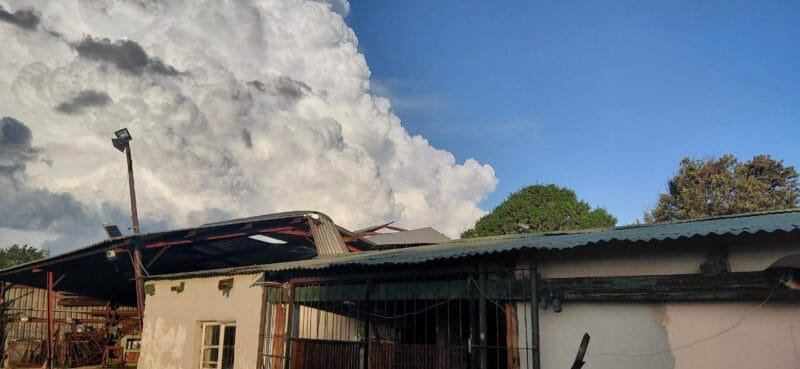 Suspected tornado tears through farm near Middelburg