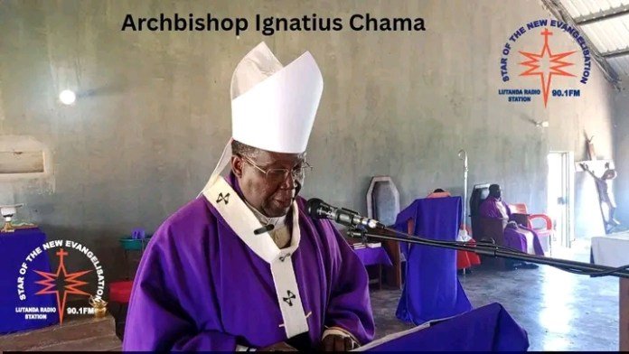 ARCHBISHOP IGNATIUS CHAMA OF KASAMA URGES THE ELECTORATE IN KASAMA TO GO AND CAST THEIR VOTES AS KASAMA TOMORROW VOTES IN A MAYORAL BY-ELECTION
