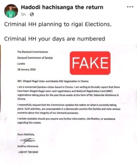 FACT CHECK: ‎IS THERE AN ILLEGAL VOTER AND MOBILE REGISTRATION AT PRESIDENT HAKAINDE HICHILEMA’S FARM IN CHOMA?