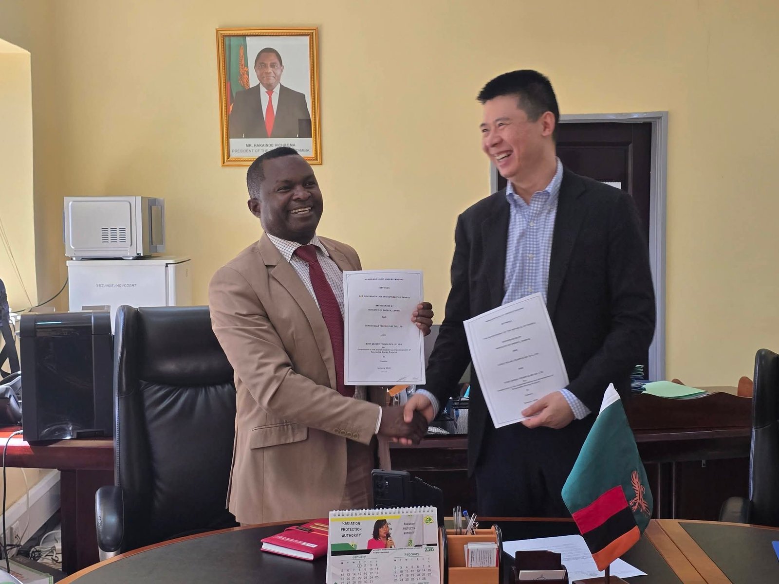 Zambia signs agreement with Chinese firms to boost renewable energy capacity