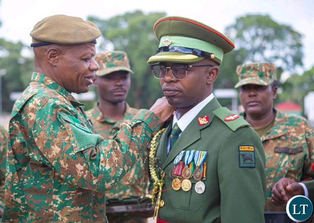 Hichilema Elevates Zambia Army Officers to Higher...
