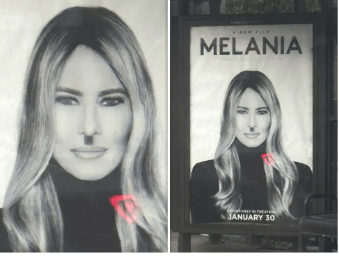 Melania Trump’s movie posters defaced with Hitler ‘stache’ across Los Angeles