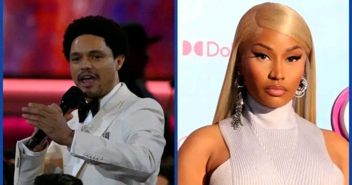 Nicki Minaj calls Trevor Noah gay after he brutally mocked her at the Grammys