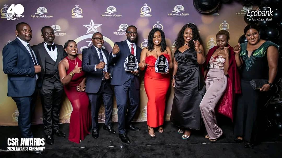 Ecobank Zambia wins two awards for impact-focused Corporate Social Responsibility