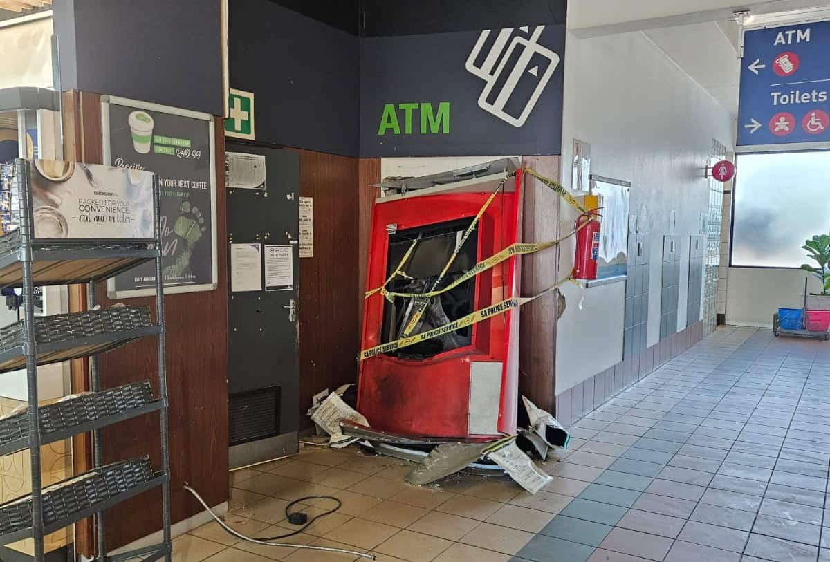 ATM bombed at filling station near Vereeniging
