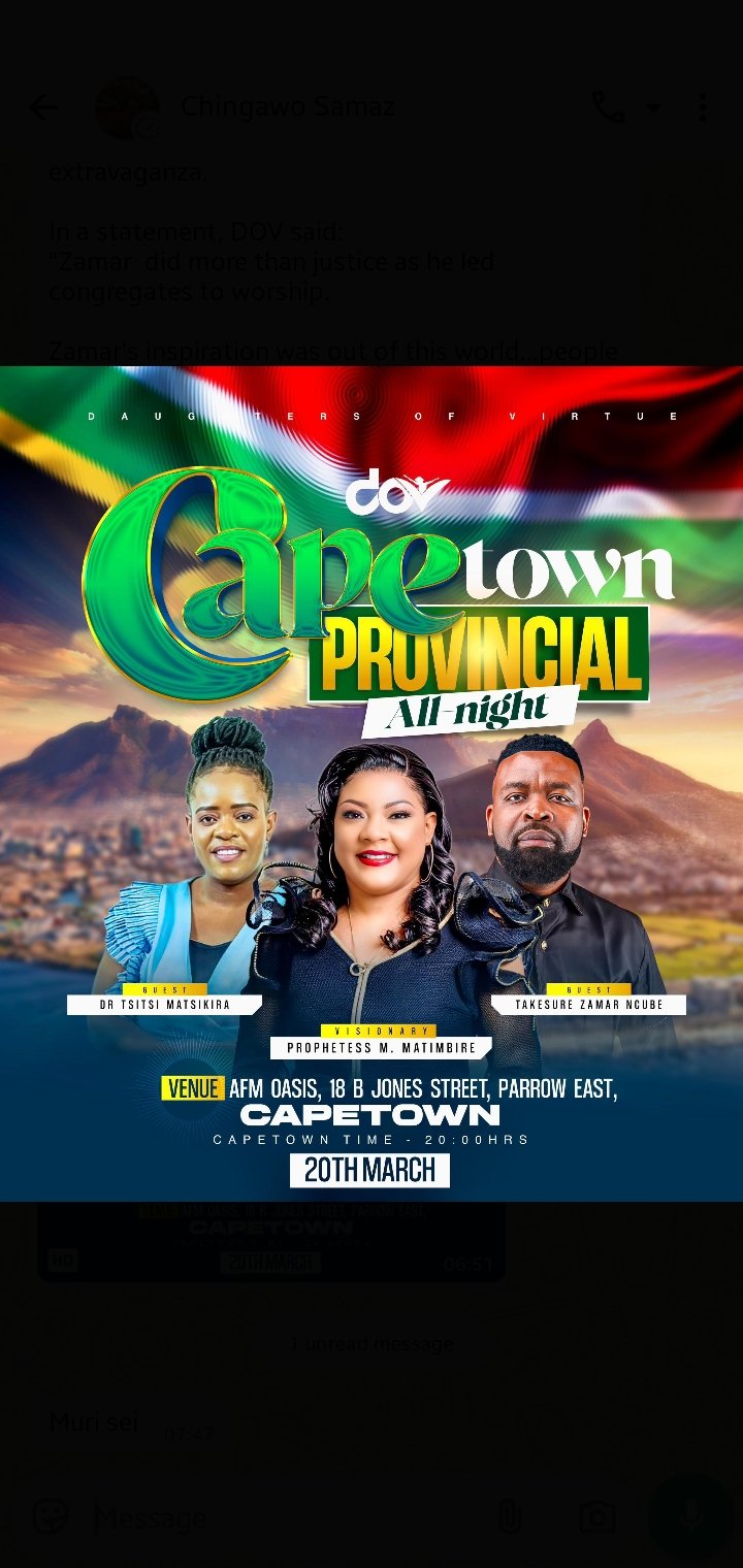 DOV Cape Town All-Night Prayer Event Draws Record Crowd