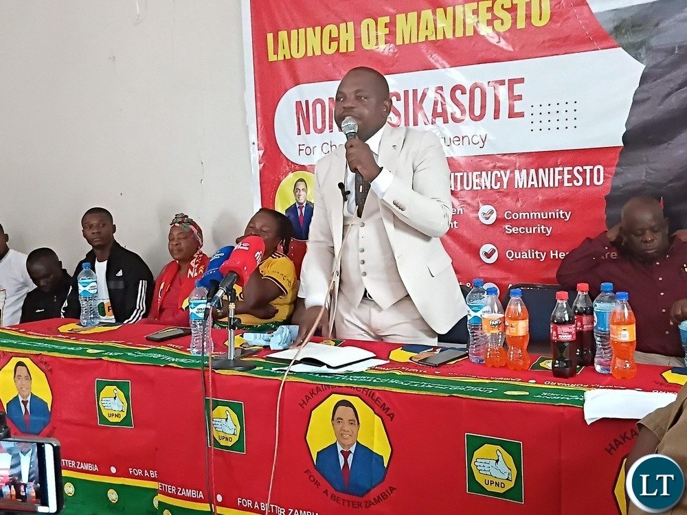 UPND’s Nonde Sikasote Promises Mortuary, Libraries for...