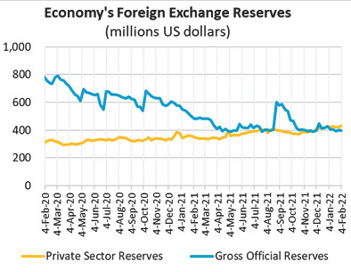 Forex reserves in slight jump—RBM