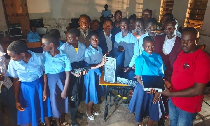 Vitumbiko Mumba Donates 20 Computers to Echilumbeni CDSS, Pushes for Digital Revolution in Rural Schools