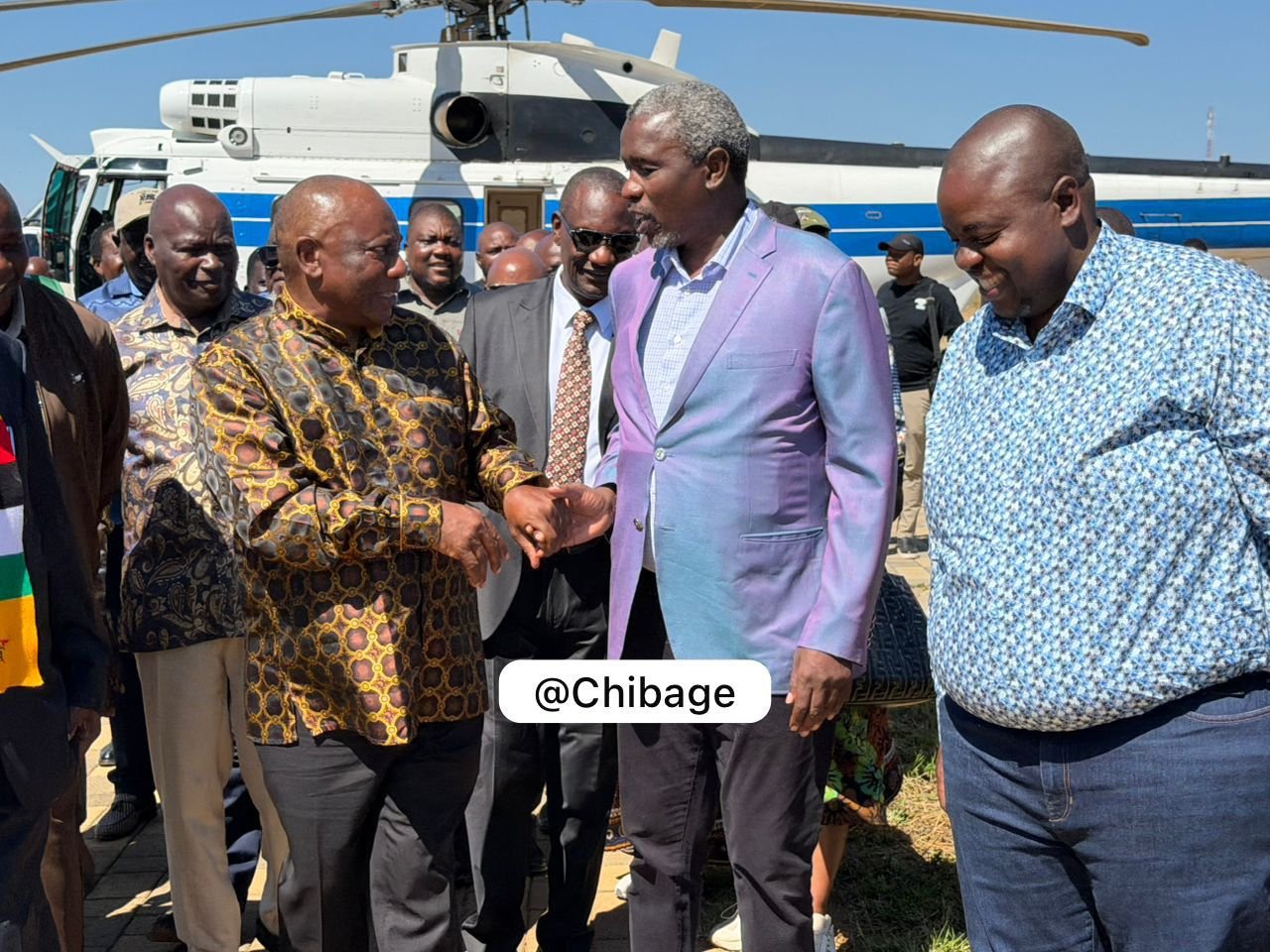Mnangagwa hosts Ramaphosa @Precabe Farm, top businessmen in attendance