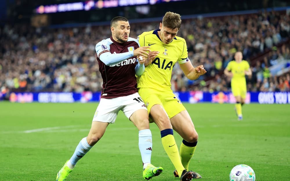 Spurs beat Villa 2-1 to move out of relegation zone