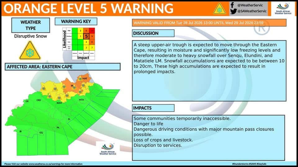 Snow, rain and icy conditions expected