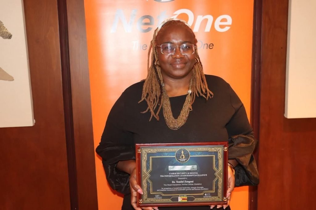 NetOne Vice Board Chair Dr. Tendai Zengeni Wins Prestigious GBAN Platinum Cyber Security Award